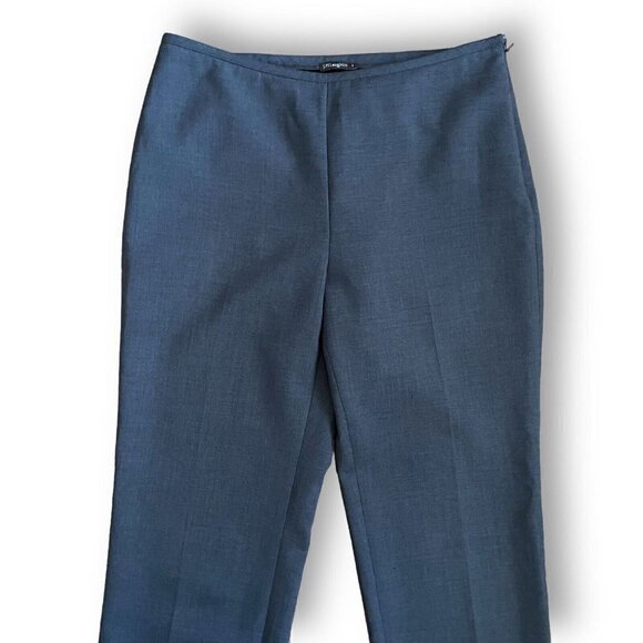 J McLaughlin Womens Dress Pants Sz 4 Gray Stretch Wool Side Zip Lined Classic - Picture 2 of 9